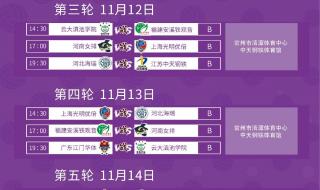 2022年女排世联赛时间表